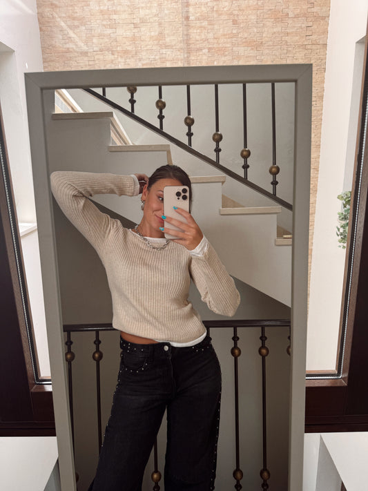 CAMISETA CANALÉ EFECTO DOBLE