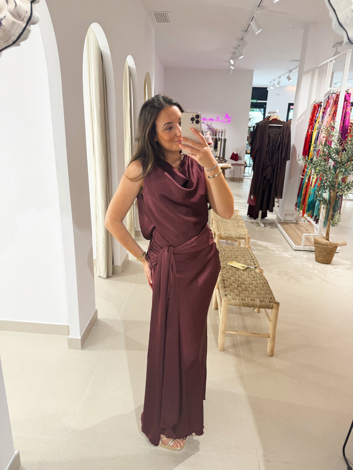 VESTIDO DREAM BERENJENA