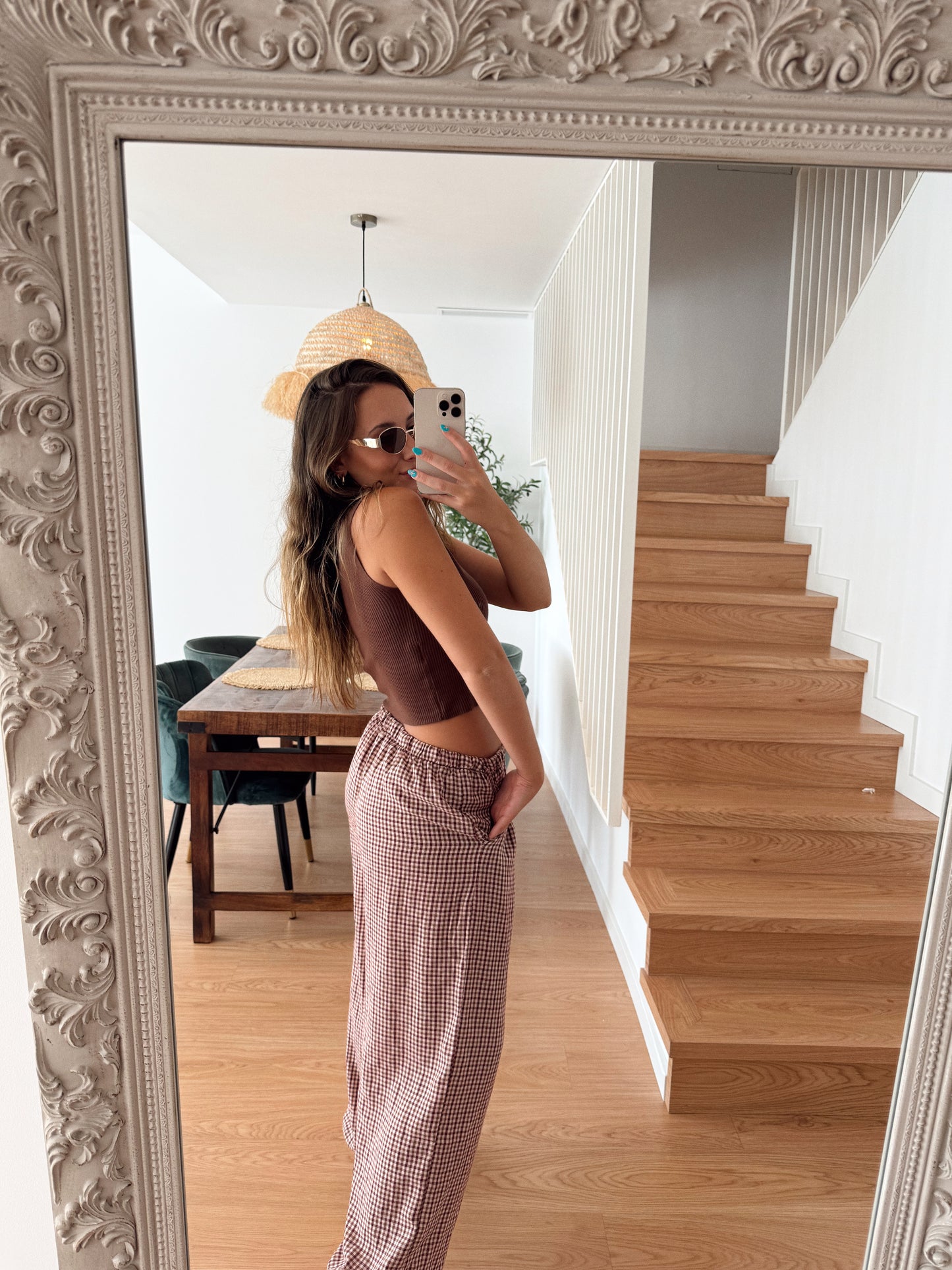 PANTALÓN VICHY PUÑO