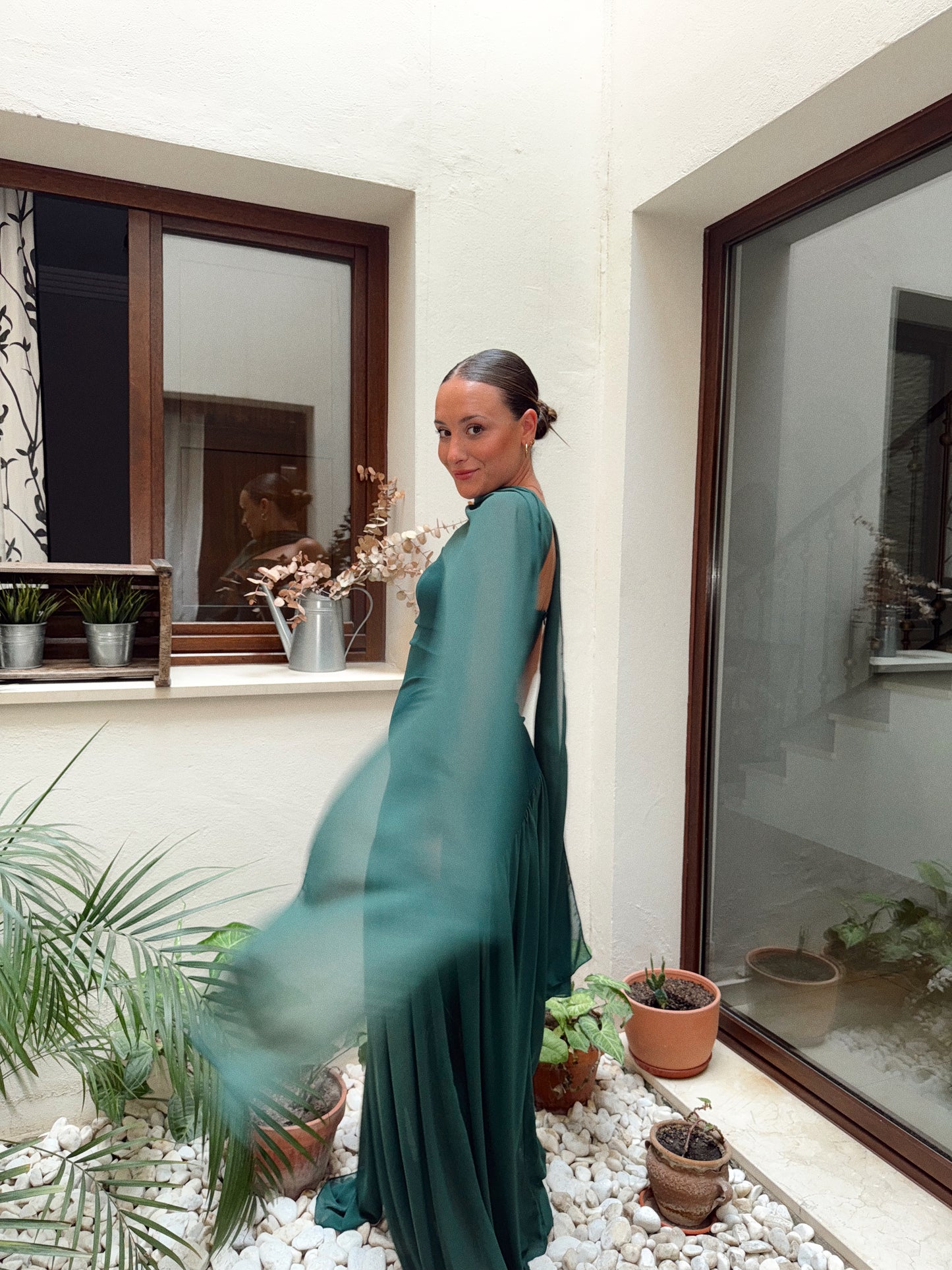 VESTIDO DIANA VERDE BOTELLA