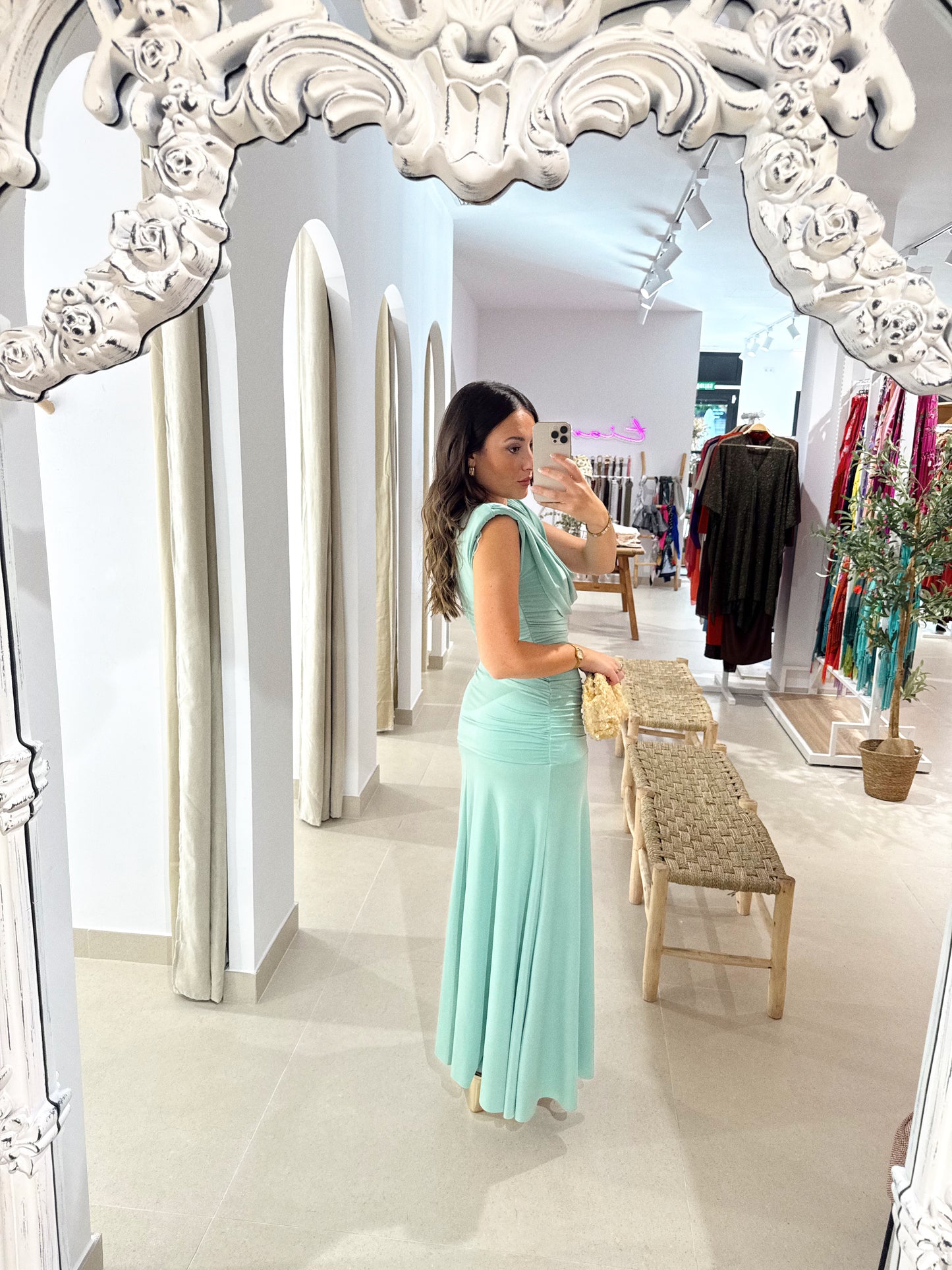 VESTIDO ERIS VERDE AGUA