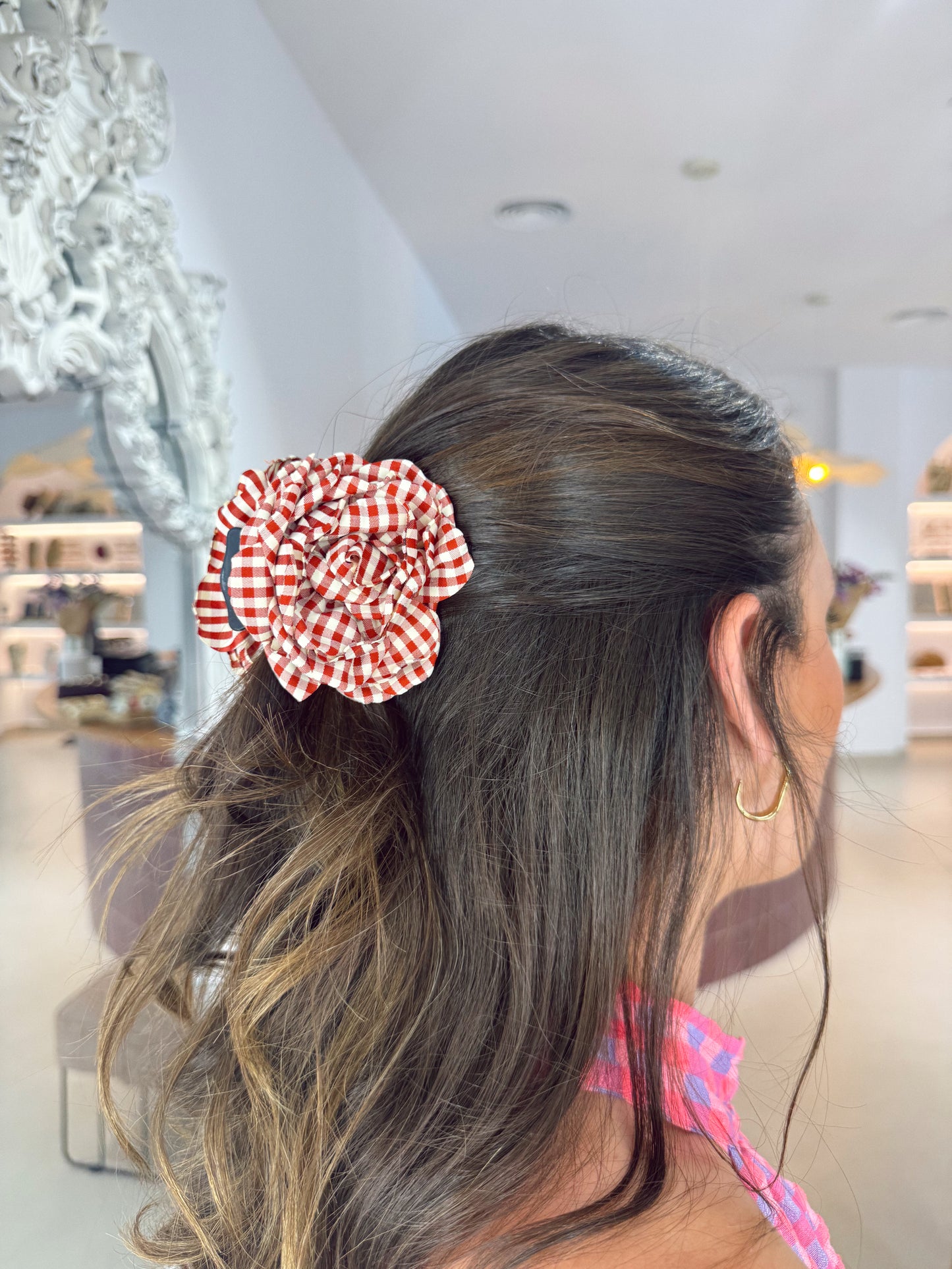 PINZA FLOR VICHY CALDERA