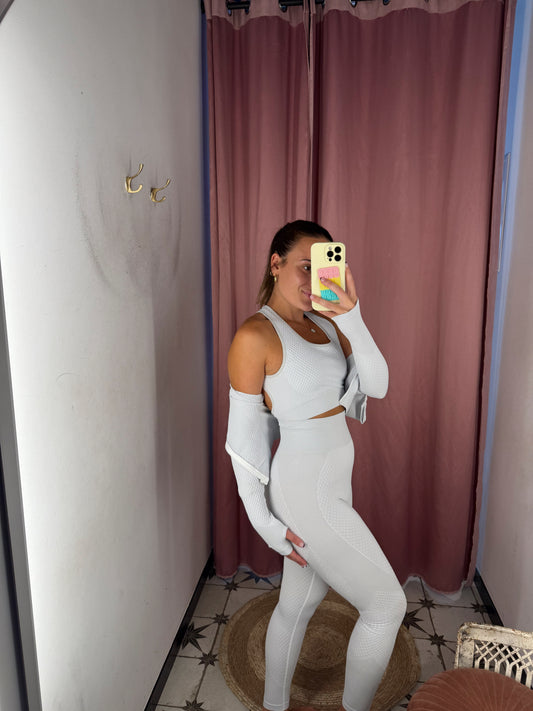 CONJUNTO 3 PIEZAS GRIS