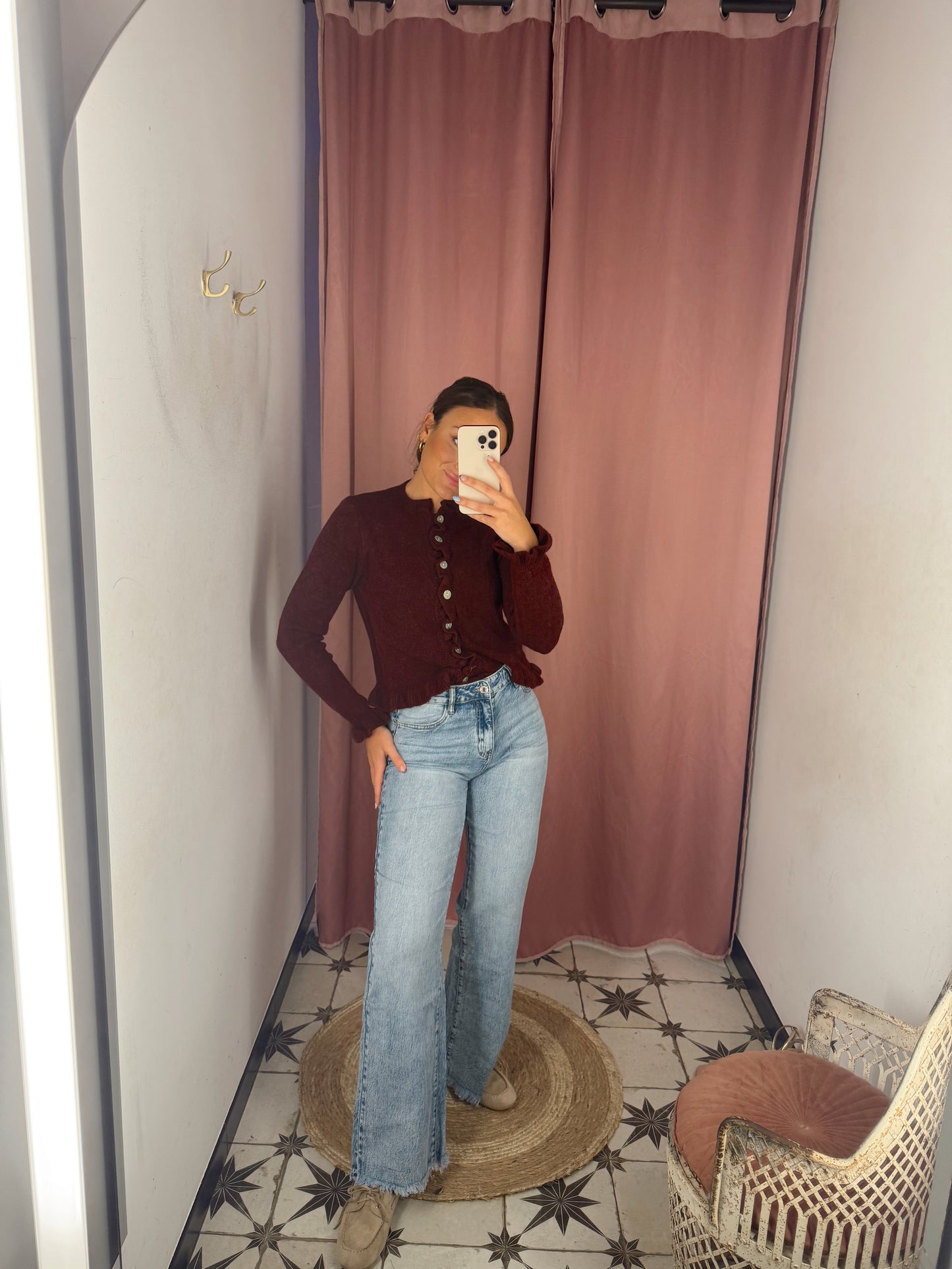 JEANS LEV RECTOS DESFLECADOS