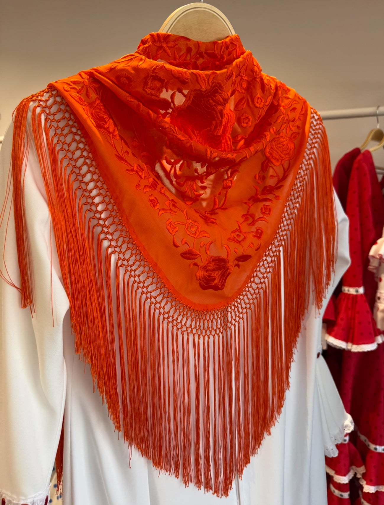 MANTONCILLO GASA LISO NARANJA