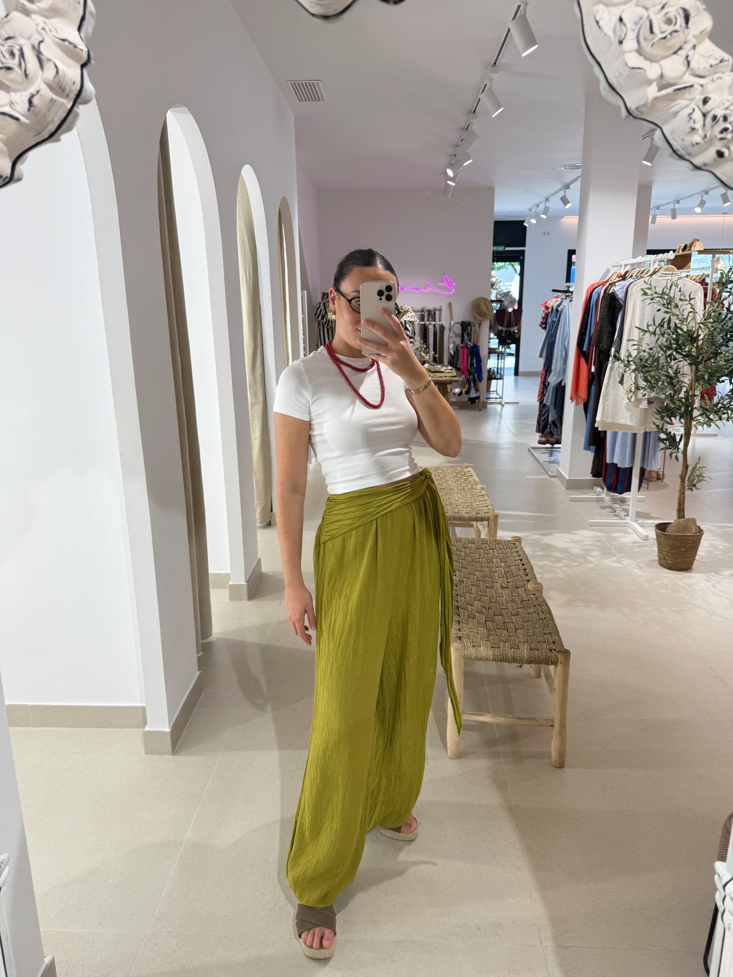 PANTALÓN IBIZA OLIVA
