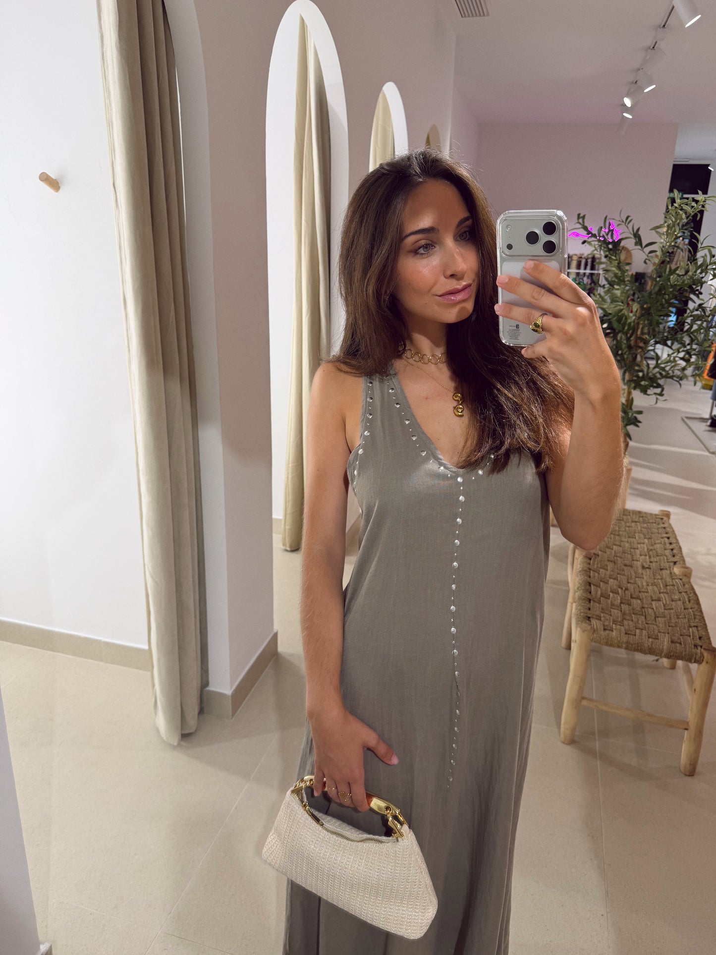 VESTIDO MARIETA TOPO