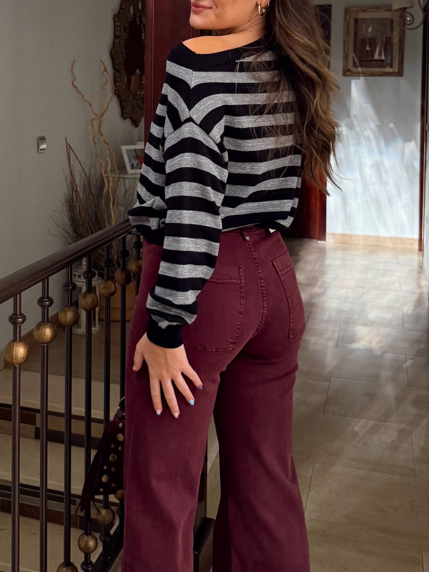 JEANS LINE BERENJENA