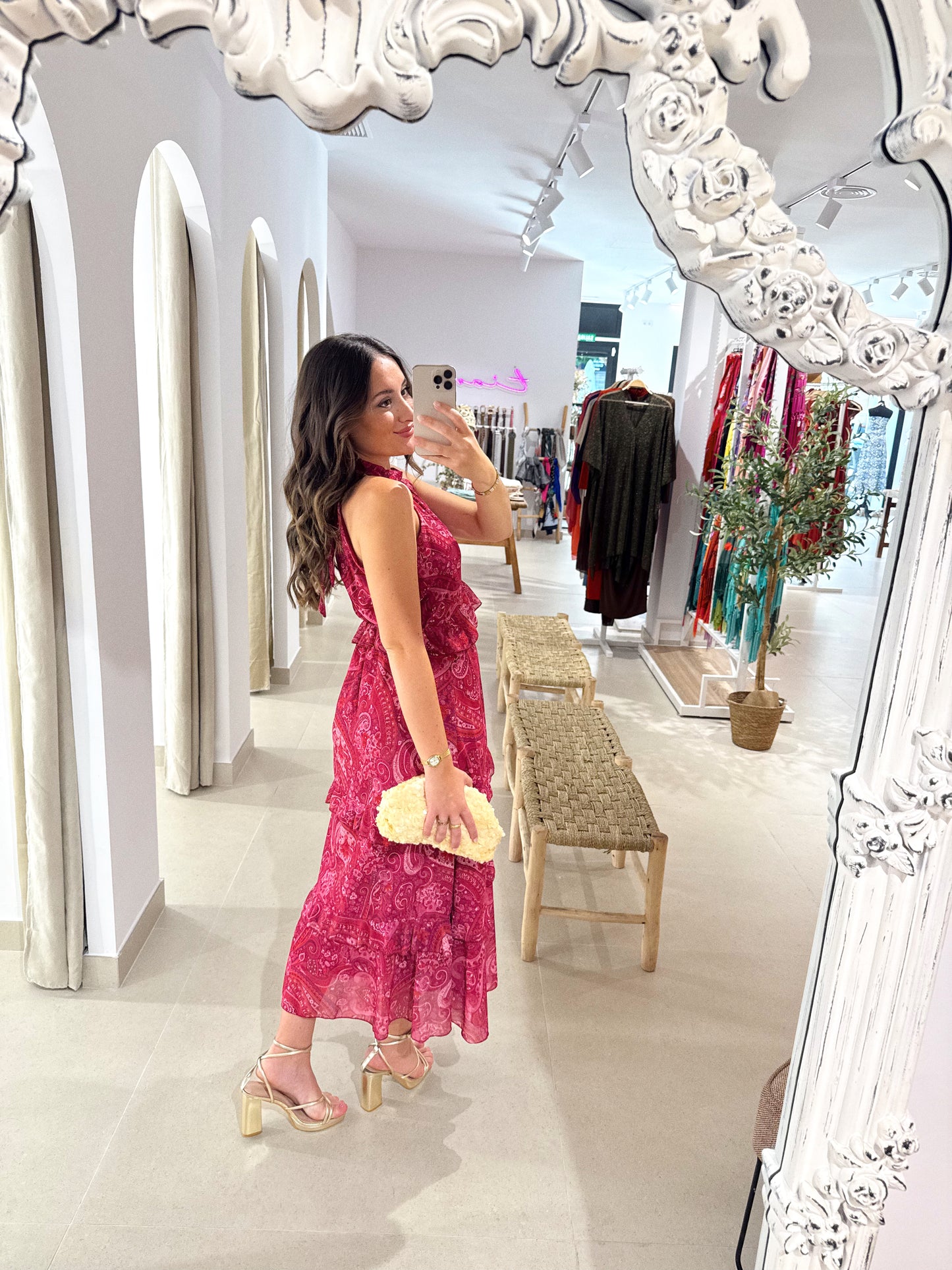 VESTIDO EDANA ESTAMPADO ROSA