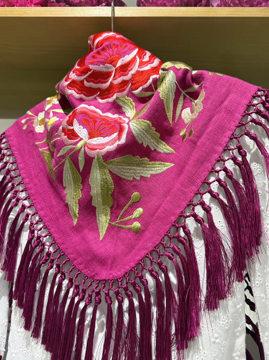 MANTONCILLO MARINA LINO FUCSIA