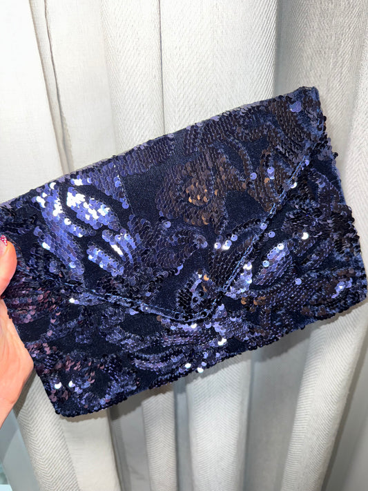 BOLSO CARTERA FIESTA AZUL