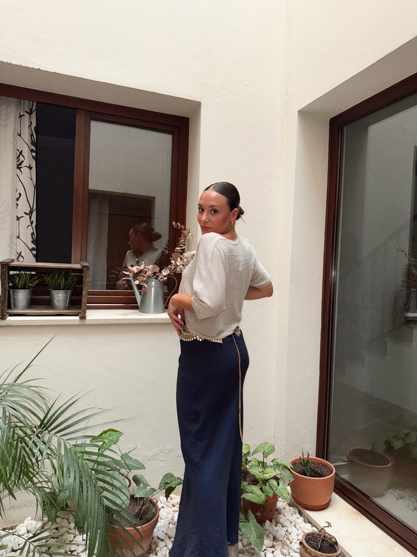 FALDA BÁSICA LARGA MARINA