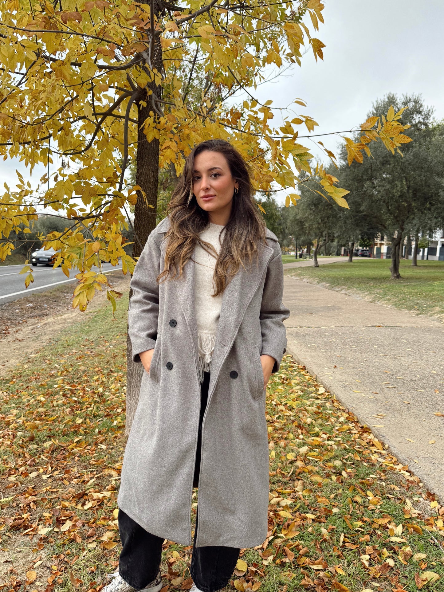 ABRIGO PAÑO TOPO LEONORA