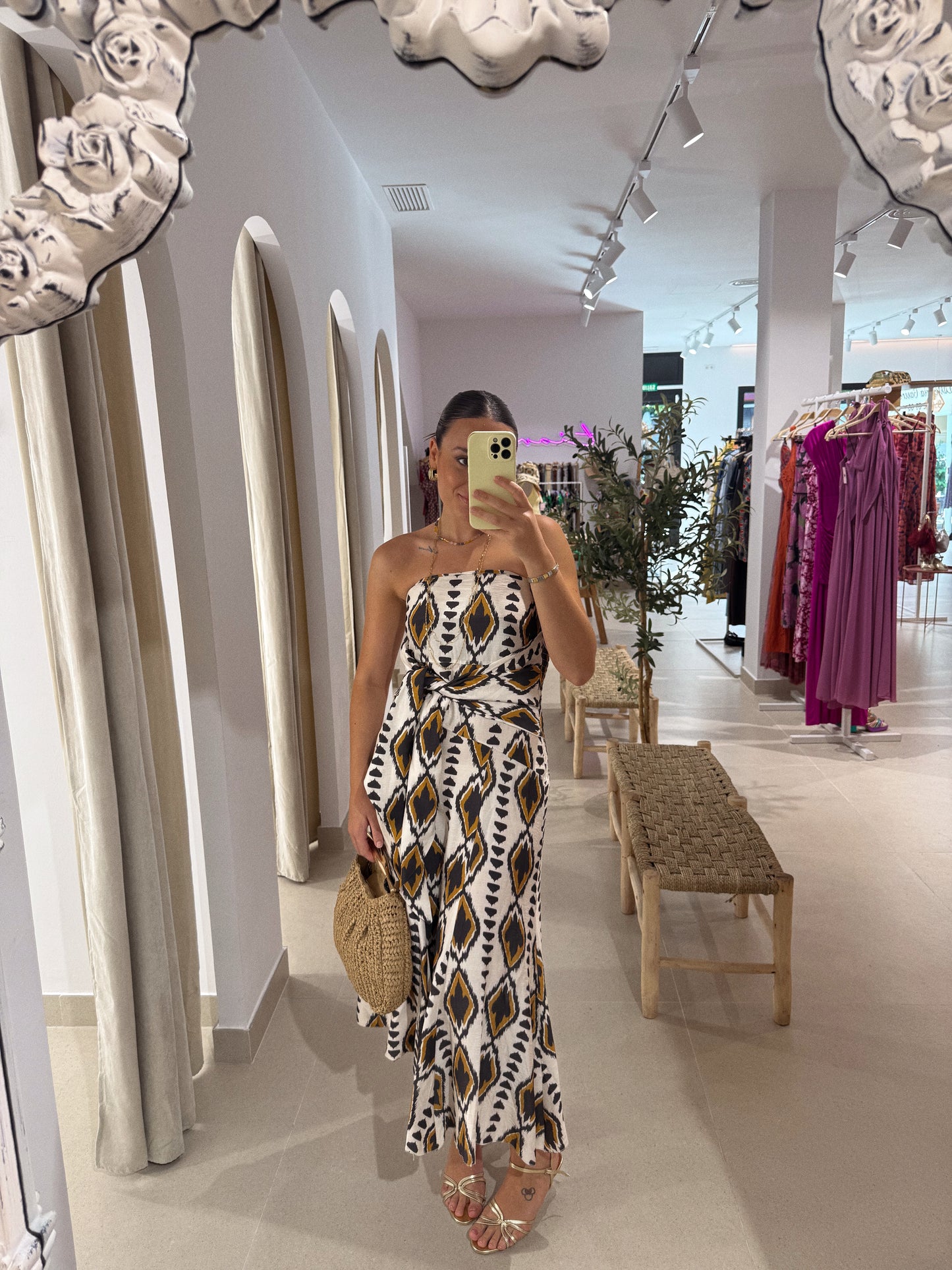 VESTIDO PASTORA ESTAMPADO