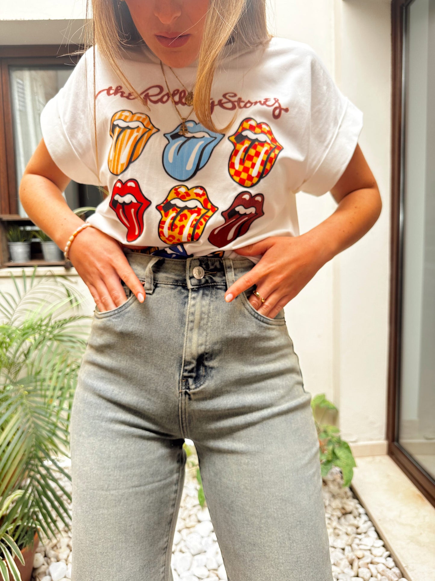 JEANS RECTOS EFECTO VINTAGE