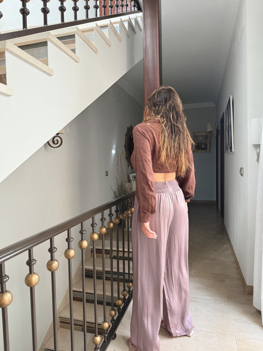 PANTALÓN SATÉN NIDO