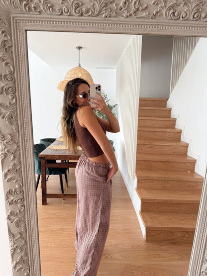 PANTALÓN VICHY PUÑO