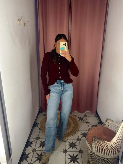 JEANS LEV RECTOS DESFLECADOS