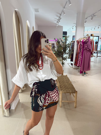 FALDA PAREO VERDE ZEBRA