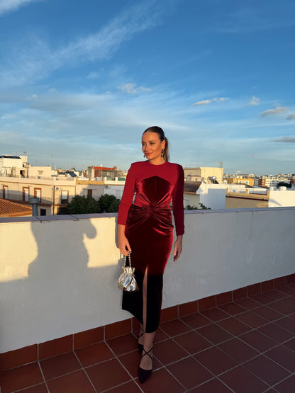 VESTIDO CÓRDOBA BURDEOS