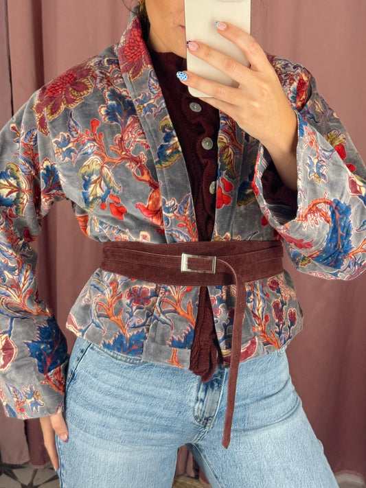 CINTURÓN FAJÍN VINO