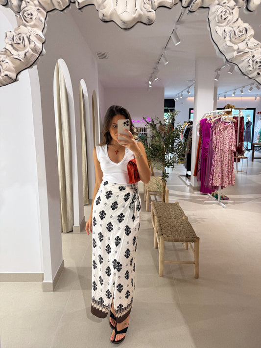 FALDA PAREO ESTAMPADA