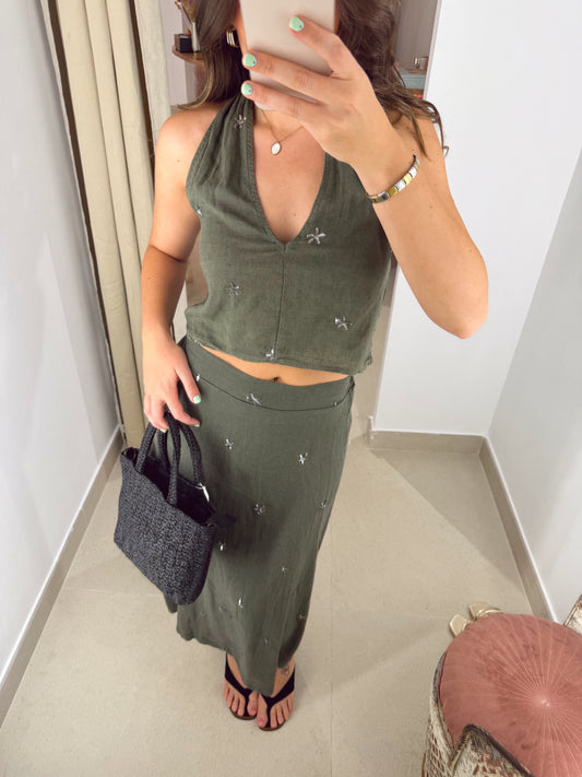 BLUSA SET ESTRELLA VERDE