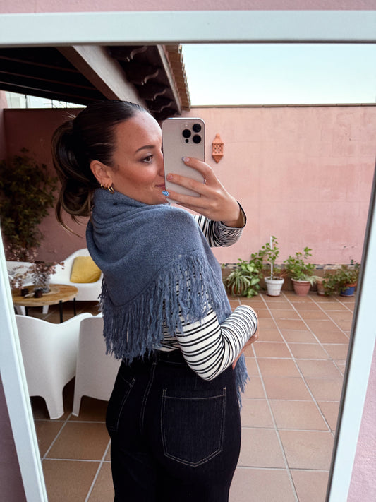 CAPA LANA AZUL VAQUERO