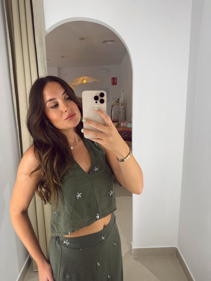 BLUSA SET ESTRELLA VERDE