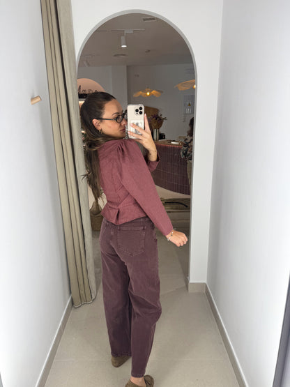 CAMISA LORENZA BURDEOS