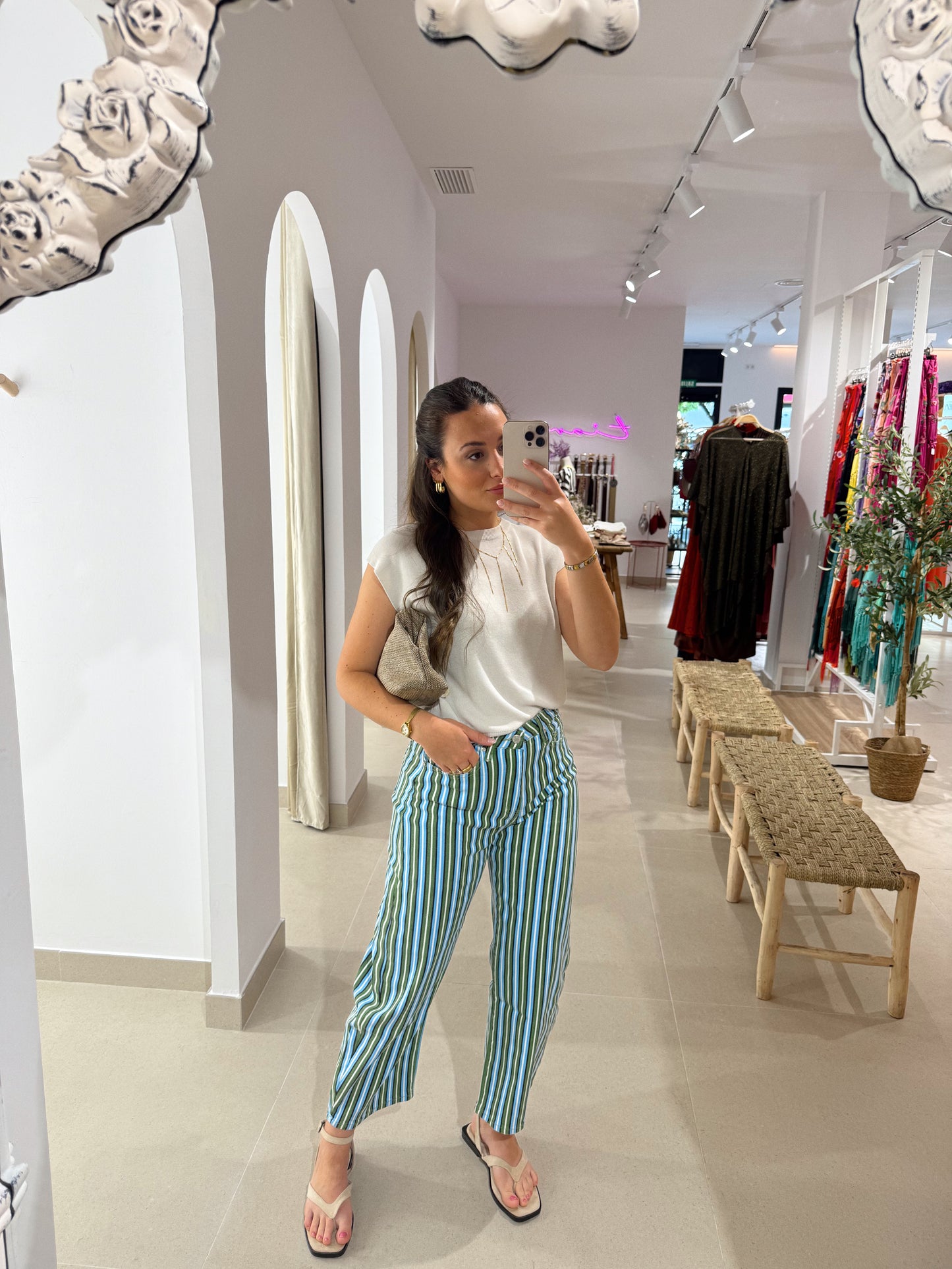 JEANS BALLOON RAYAS