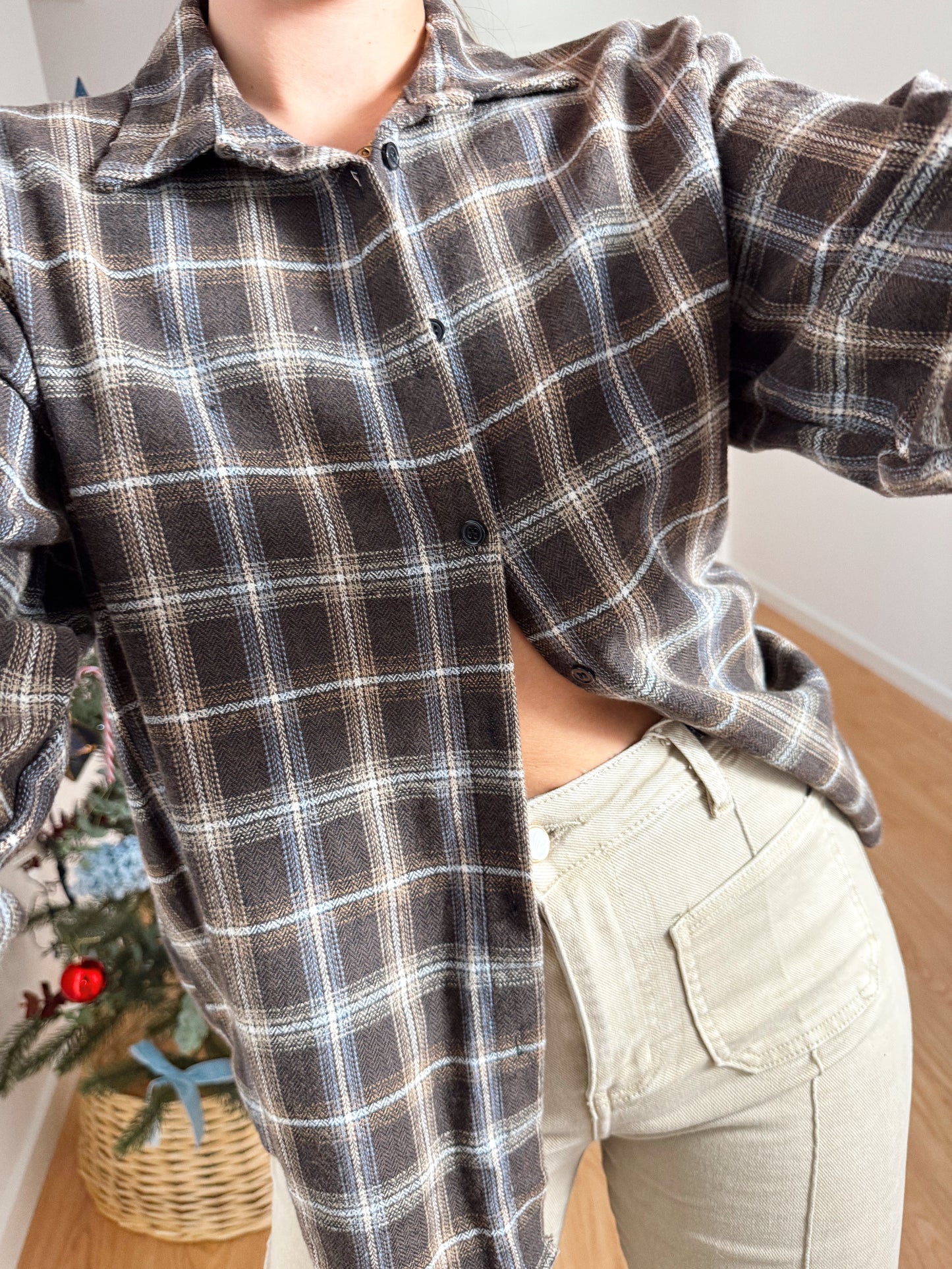 BLUSA FRANELA CUADROS