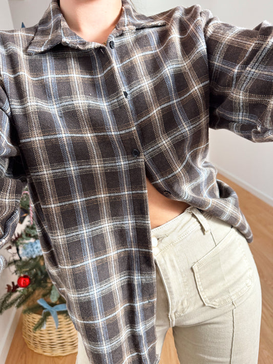 BLUSA FRANELA CUADROS