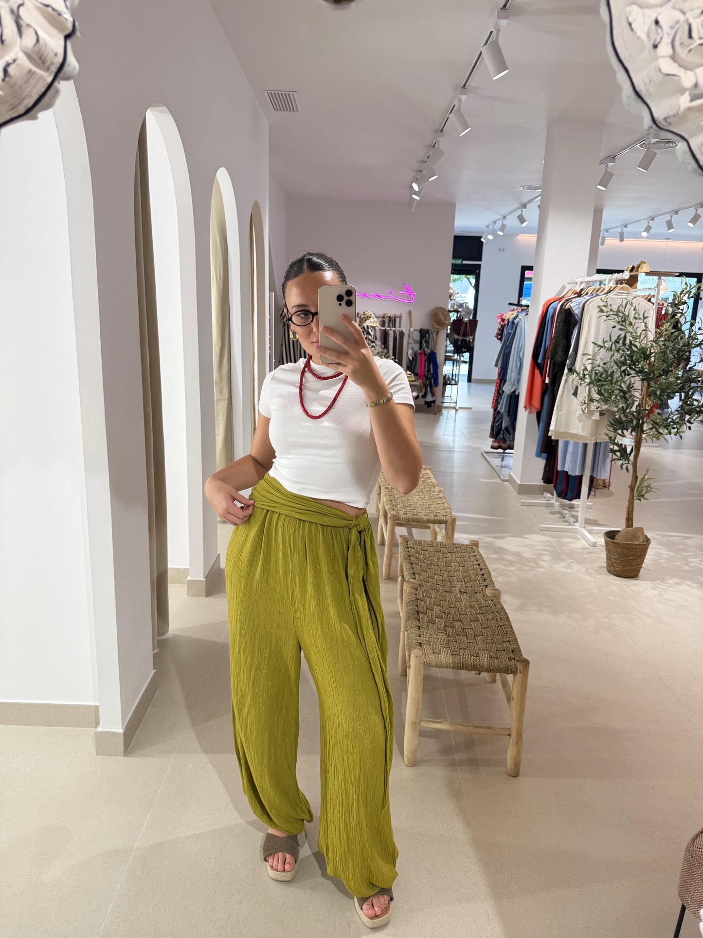 PANTALÓN IBIZA OLIVA