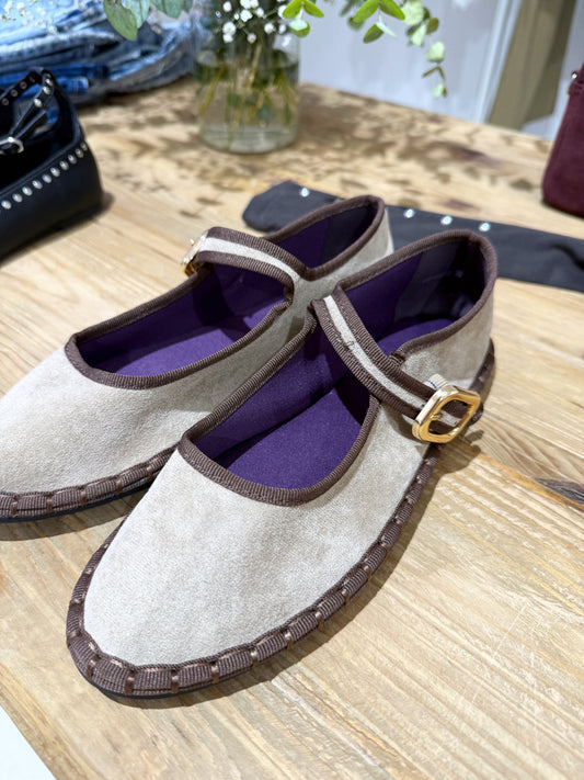 MERCEDITAS BICOLOR MARRÓN