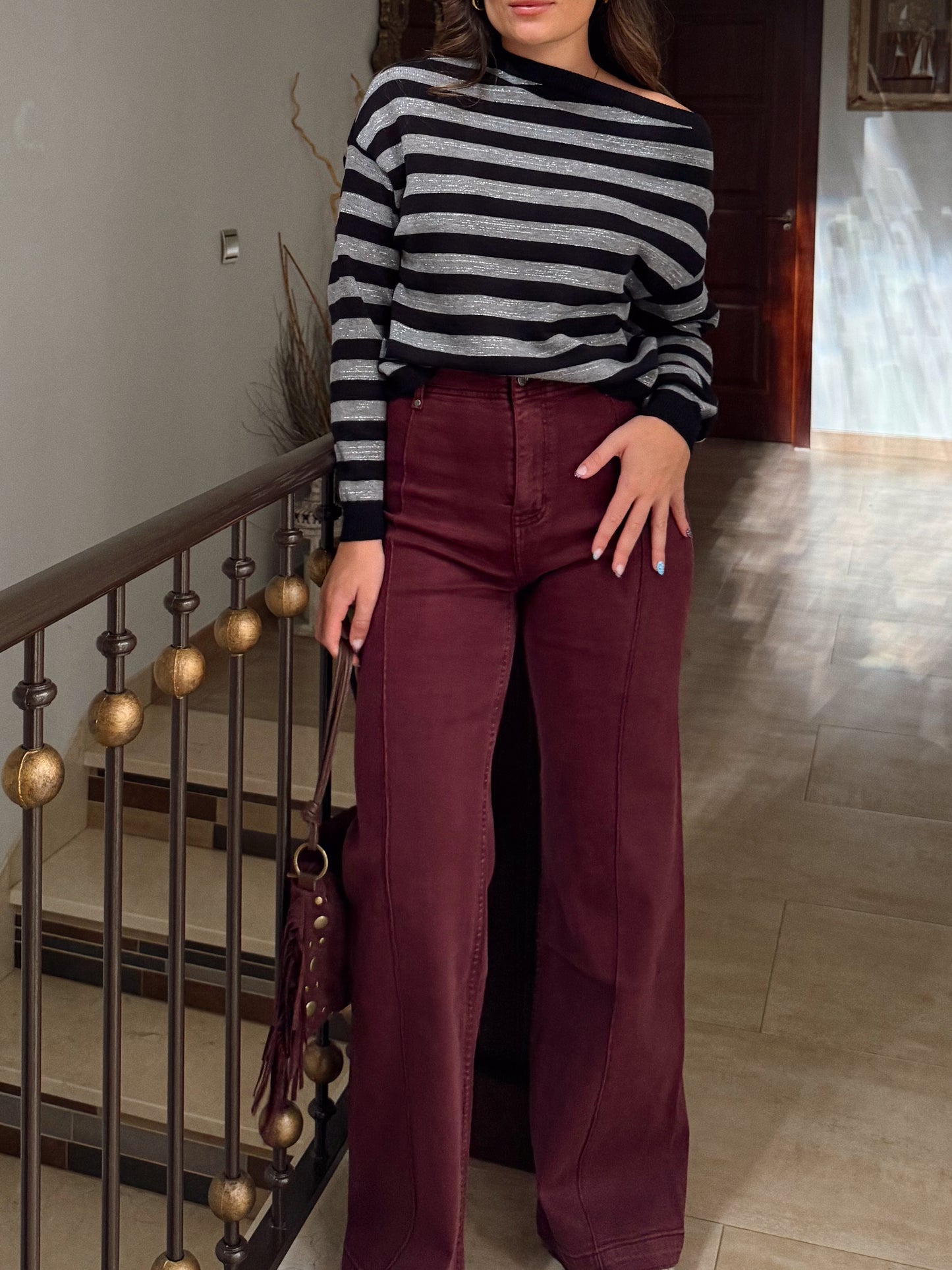 JEANS LINE BERENJENA