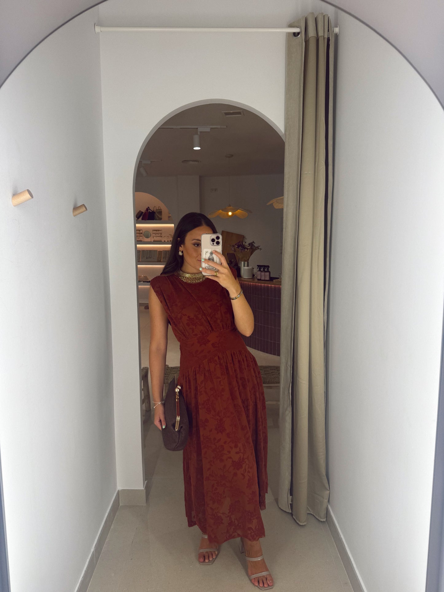 VESTIDO SEVILLA TEJA