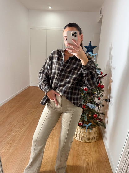 BLUSA FRANELA CUADROS