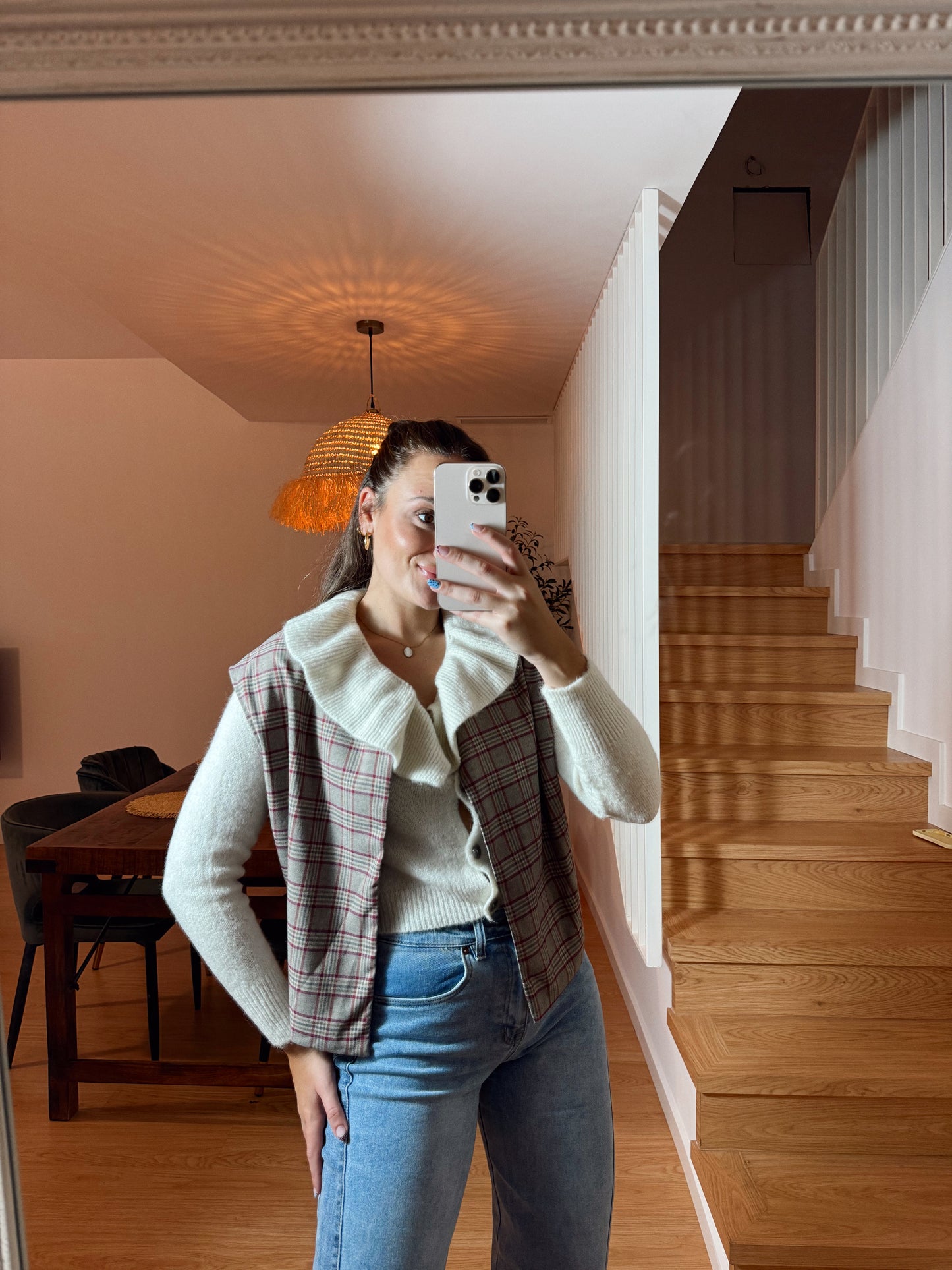 CHALECO BOMBER CUADROS