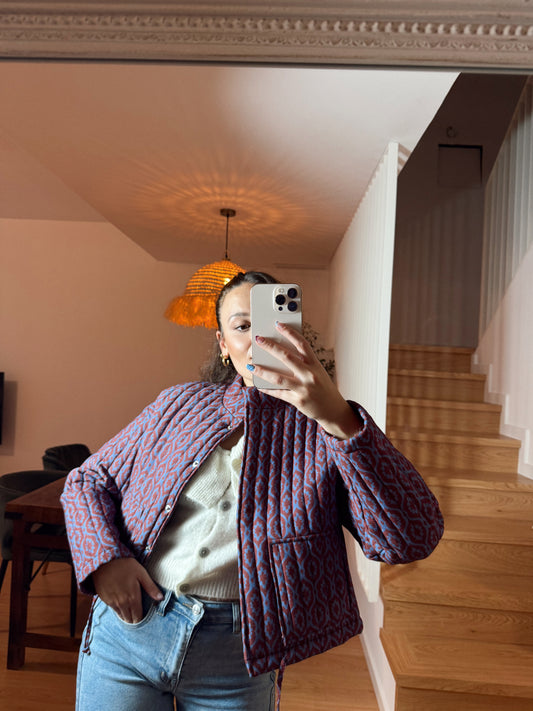 CHAQUETA ACOLCHADA ESTAMPADA