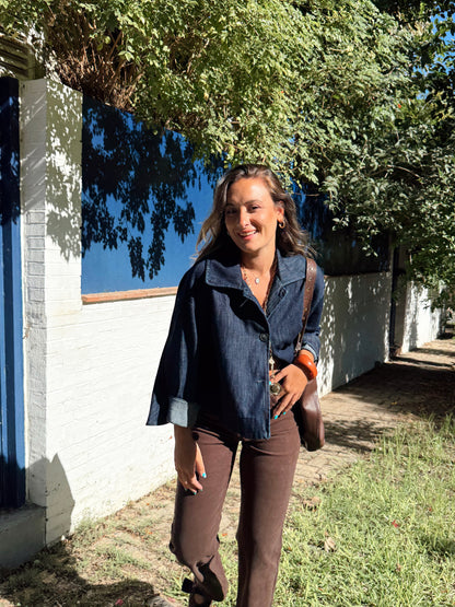 SOBRECAMISA OVERSIZE DENIM