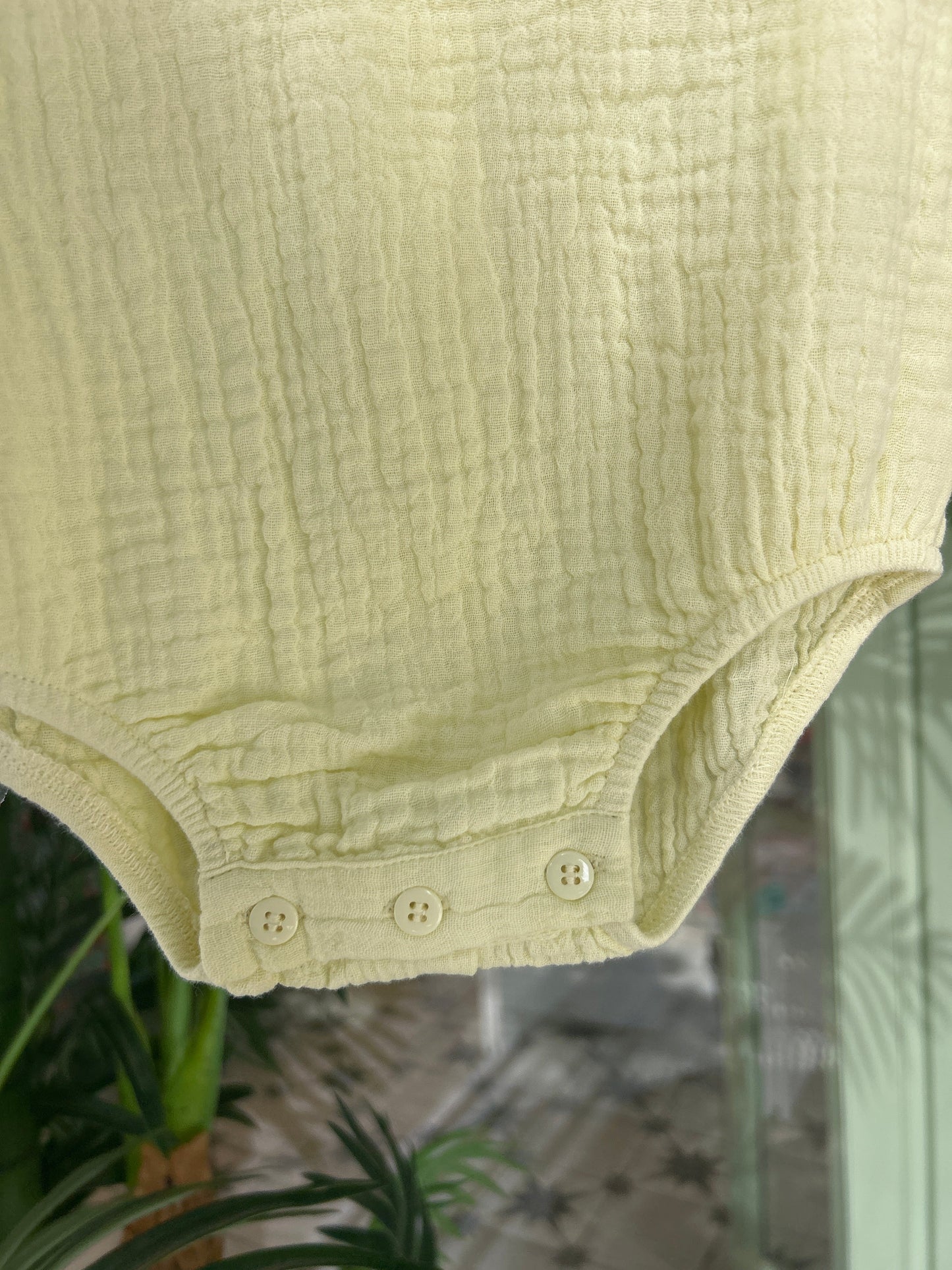 Pelele bambula amarillo