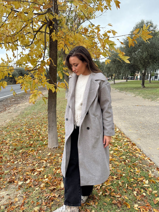 ABRIGO PAÑO TOPO LEONORA