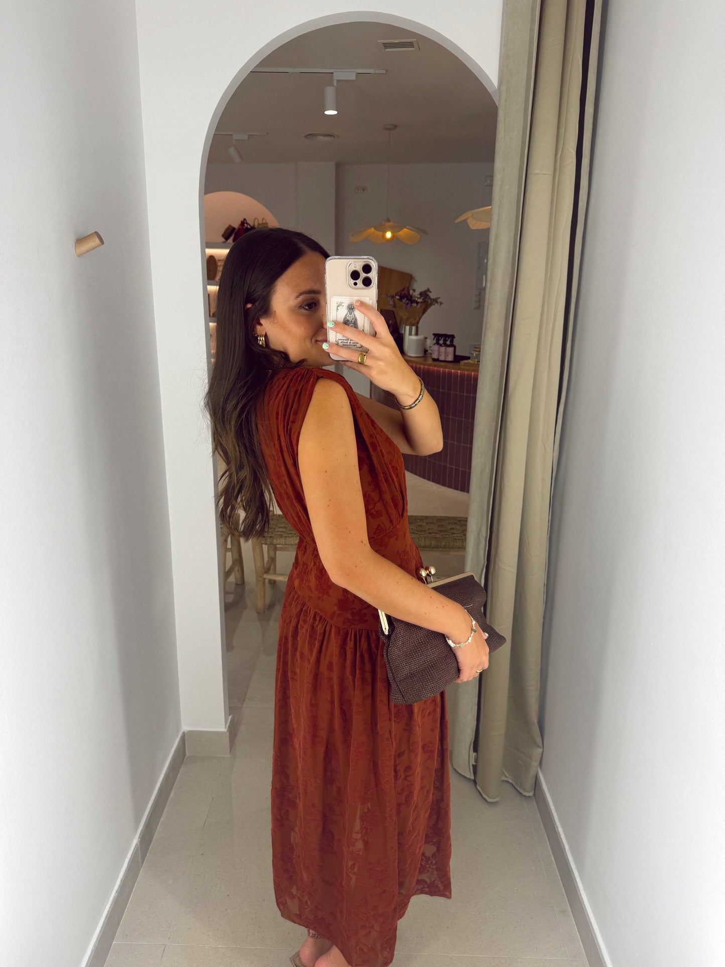 VESTIDO SEVILLA TEJA