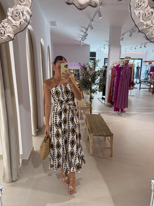 VESTIDO PASTORA ESTAMPADO