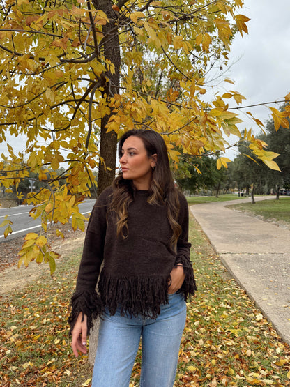 JERSEY FLECOS MARRÓN