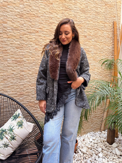 BLAZER ABRIGO CUELLO PELOS