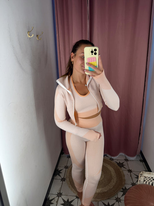CONJUNTO 3 PIEZAS SALMÓN