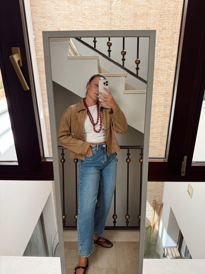 CHAQUETA ANTELINA TACHUELAS