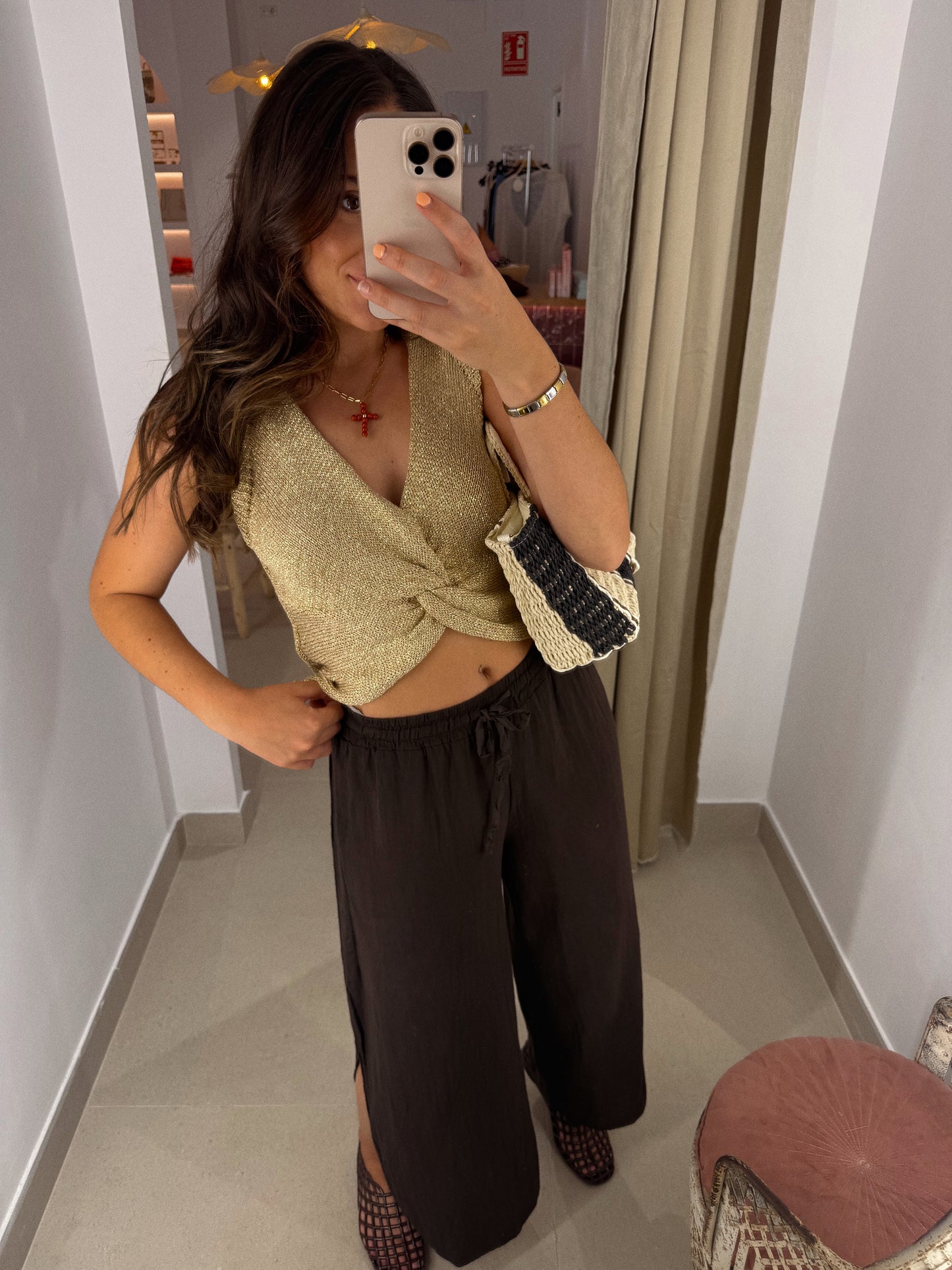 TOP NUDO ORO